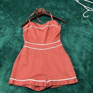 H&M pin up styled halter romper
